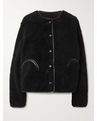 Blazé Milano - Gliss Wendbare Jacke Aus Shearling Mit Lederbesätzen - Lyst
