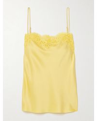 Stella McCartney - Iconic Lace-Trimmed Satin Camisole - Lyst