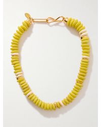 Lizzie Fortunato - Laguna-Plated Beaded Necklace - Lyst