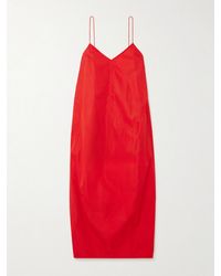 St. Agni - Recycled-Taffeta Midi Dress - Lyst