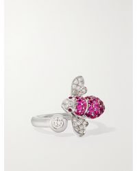 Sabbadini - Bee 18-Karat, Sapphire And Diamond Ring - Lyst