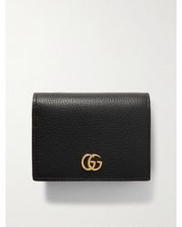 Gucci - Marmont Petite Textured-Leather Wallet - Lyst