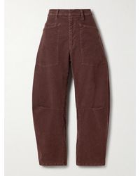 Nili Lotan - Shon Cotton-Blend Corduroy Tapered Pants - Lyst