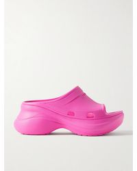 Balenciaga - X Crocs Rubber Slides - Lyst