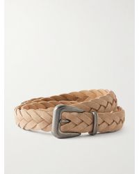 Brunello Cucinelli - Braided Suede Belt - Lyst