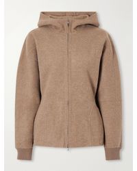 Max Mara - Filtro Hooded Wool And Cashmere-Blend Zip-Up Cardigan - Lyst