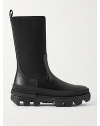 Moncler - Neue Chelsea Boots Aus Leder - Lyst