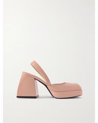 NODALETO - Bulla Jones Patent-Leather Platform Slingback Pumps - Lyst