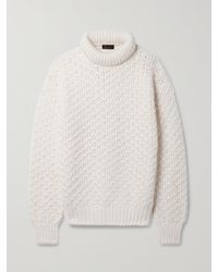 Loro Piana - Cashmere And Silk-Blend Turtleneck Sweater - Lyst