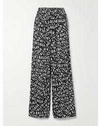 Balenciaga - Bedruckte Pyjama-Hose Aus Popeline - Lyst