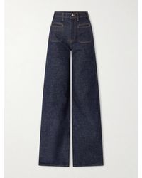 KHAITE - Delmonico High-Rise Wide-Leg Jeans - Lyst