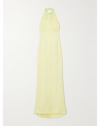Givenchy - Crystal-Embellished Duchesse-Satin Halterneck Gown - Lyst