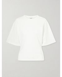 Agolde - Storey Gathered Cotton-Jersey T-Shirt - Lyst