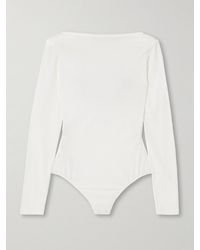 Another Tomorrow - Stretch-Organic Cotton And Lyocell-Blend Jersey Bodysuit - Lyst