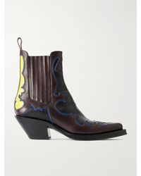Gabriela Hearst - Cassidy 90 Embossed Leather Ankle Boots - Lyst
