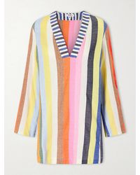 lemlem - Raey Striped Cotton-Blend Mini Dress - Lyst