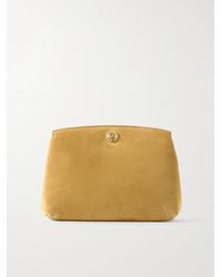 Liffner - Pushlock Suede Clutch - Lyst