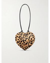 Alaïa - Le Coeur Leopard-Print Leather-Trimmed Calf Hair Shoulder Bag - Lyst