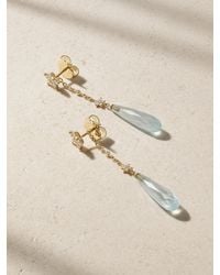 Ole Lynggaard Copenhagen - Shooting Stars 18-Karat, Aquamarine And Diamond Earrings - Lyst