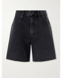SLVRLAKE Denim - Sienna Frayed Denim Shorts - Lyst