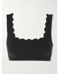 Marysia Swim - Palm Springs Scalloped Recycled-Seersucker Bikini Top - Lyst