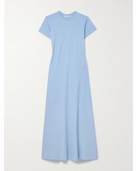 Proenza Schouler - Noelle Gathered Cotton-Blend Jersey Midi Dress - Lyst