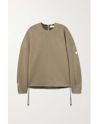 Moncler Genius + 4 Hyke Sweatshirt Aus Jersey Mit Print - Grün