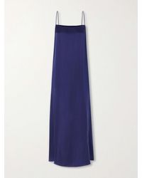 Anine Bing - Mae Silk Satin-Blend Maxi Dress - Lyst