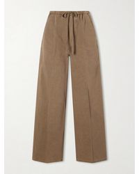 Citizens of Humanity - Aurora Cotton And Linen-Blend Wide-Leg Pants - Lyst