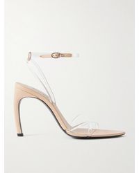 Victoria Beckham - Leather-Trimmed Pvc Sandals - Lyst