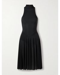 Skims - Milky Sheer High Neck Midi Dress – Obsidian – Midikleid Aus Stretch-Material - Lyst