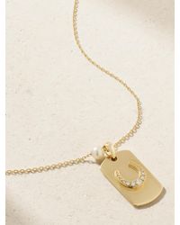 Mizuki - Sea Of Beauty Kette Aus 14 Karat Mit Diamanten Und Perle - Lyst