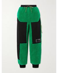Stella McCartney - Net Sustain Kara Recycled Faux Shearling And Shell Track Pants - Lyst