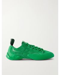 Loewe - Grip Tpu And Leather-Trimmed Suede Sneakers - Lyst
