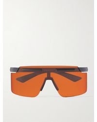 Prada - Linea Rossa Square-Frame Acetate Sunglasses - Lyst