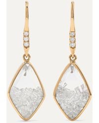 Moritz Glik 18-karat Gold, Sapphire And Diamond Earrings - Metallic