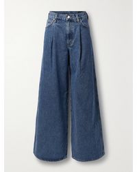 Goldsign - The Atticus Pleated Low-Rise Wide-Leg Jeans - Lyst
