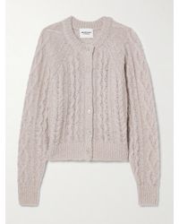 Isabel Marant - Ery Cable-Knit Wool-Blend Cardigan - Lyst