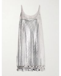 Rabanne - Chainmail Mini Dress - Lyst