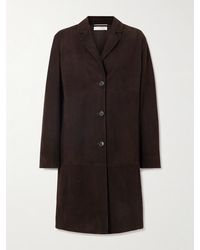 The Row - Babilonia Suede Coat - Lyst