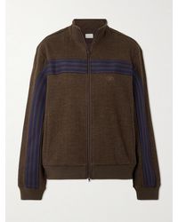 Aimé Leon Dore - Striped Herringbone Wool And Cotton-Blend Track Jacket - Lyst