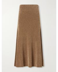 Gabriela Hearst - Muir Ribbed Silk Midi Skirt - Lyst