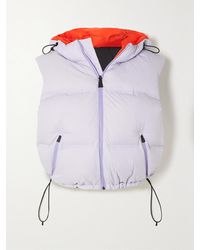 Aztech Mountain - Snowbird Hooded Quilted Shell Down Gilet - Lyst