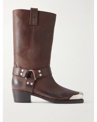 Paris Texas - Roxy Embellished Leather Ankle Boots - Lyst