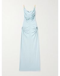 Bottega Veneta - Cutout Crepe Midi Dress - Lyst