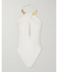 Jonathan Simkhai - Bindi Embellished Cutout Swimsuit - Lyst