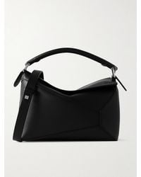 Loewe - Puzzle Edge Kleine Schultertasche Aus Strukturiertem Leder - Lyst
