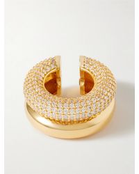 Joolz by Martha Calvo - Plated Crystal Ear Cuff - Lyst