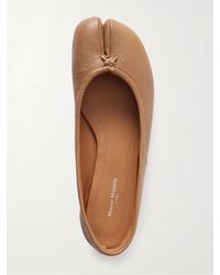 Maison Margiela - Tabi Ballerinas Mit Geteilter Kappe Aus Leder - Lyst