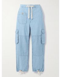Polo Ralph Lauren - Pantalon Cargo Fuselé En Chambray De Coton À Liens - Lyst